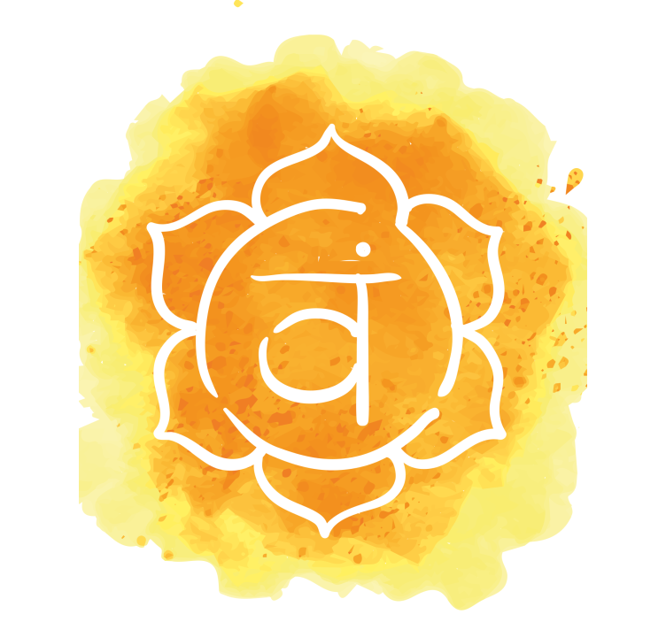 Chakra Symbol Illustration roller blind - TenStickers