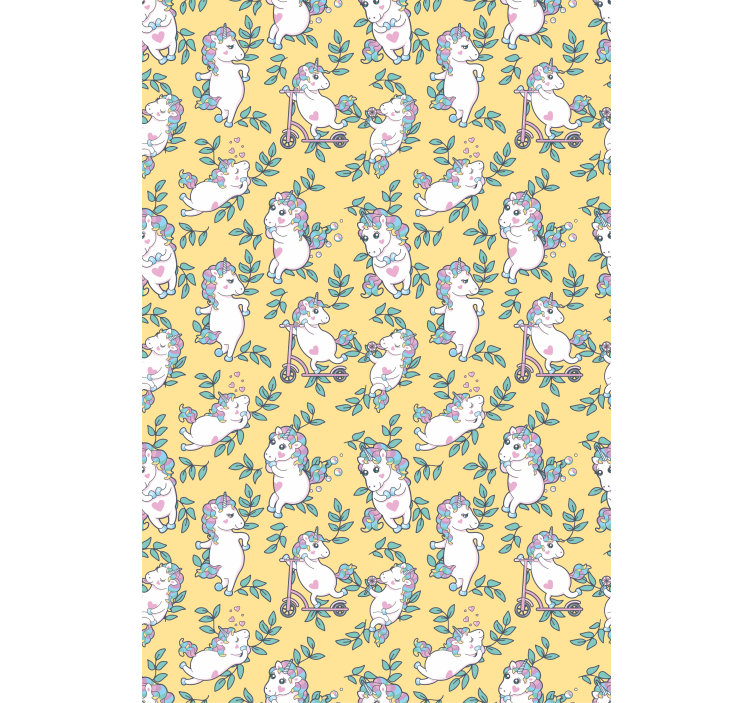 Baby unicorns playing children room roller blind - TenStickers