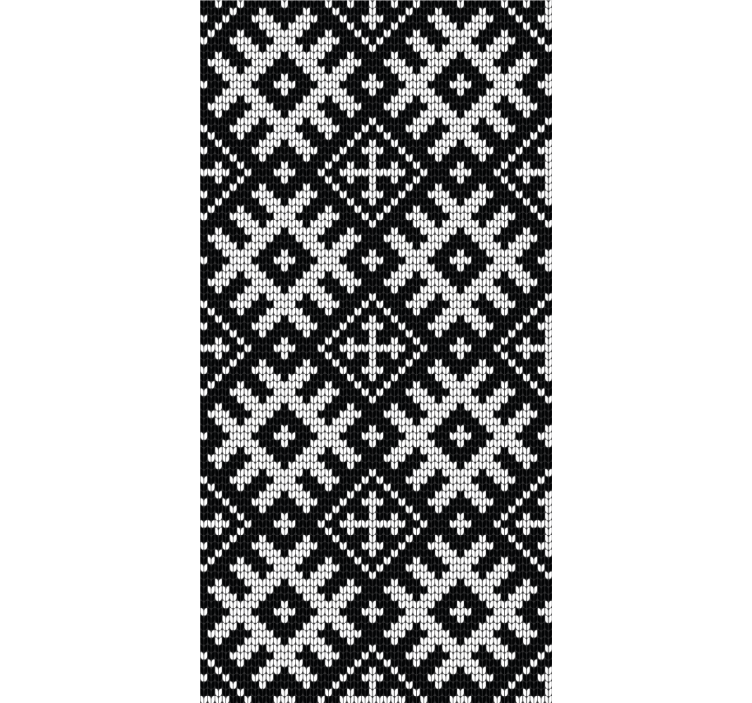 Viking chained squares pattern Modern blind - TenStickers