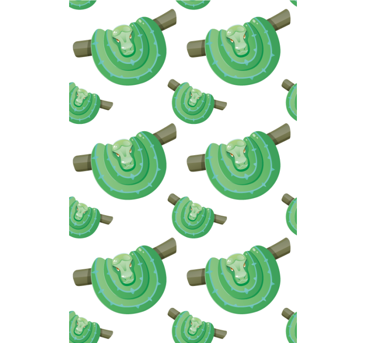 Green Snake Design animal roller blind - TenStickers