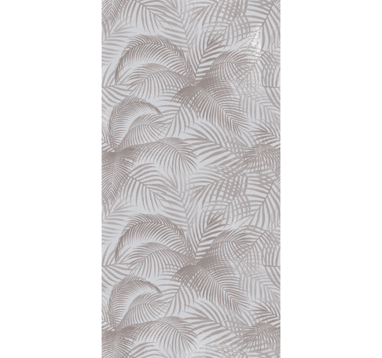 Elegant Palm Leaf flowers and plants roller blind - TenStickers