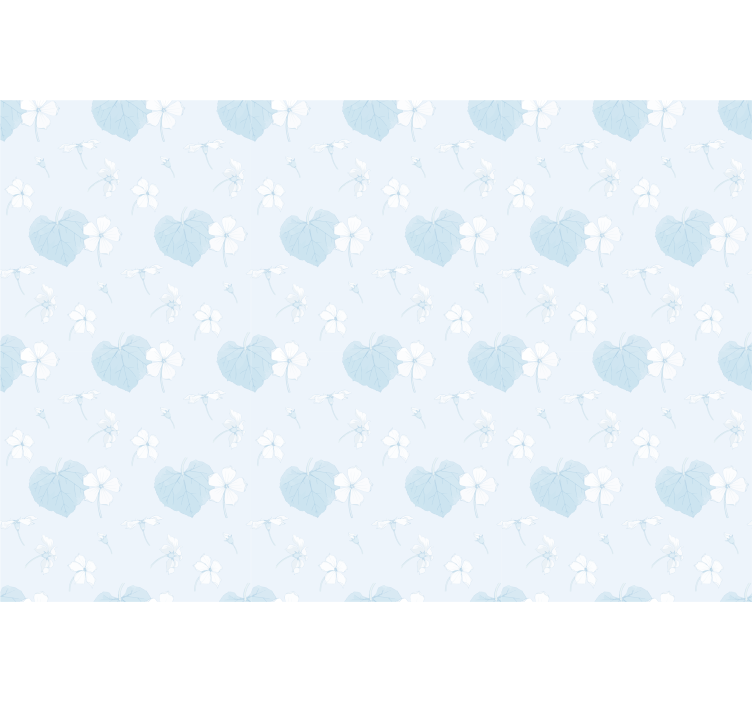 Delicate Floral Hearts flowers and plants roller blind - TenStickers
