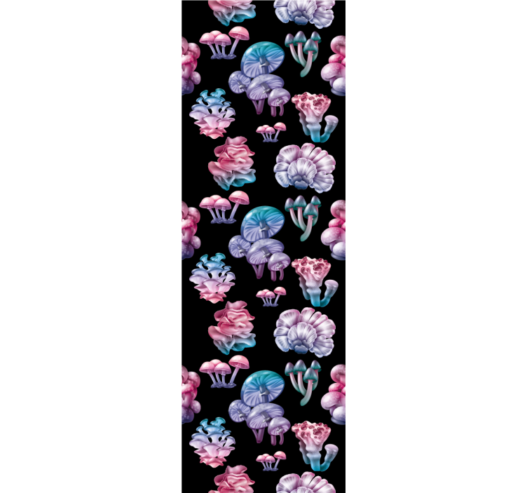 Colorful Mushroom Patterns roller blind - TenStickers
