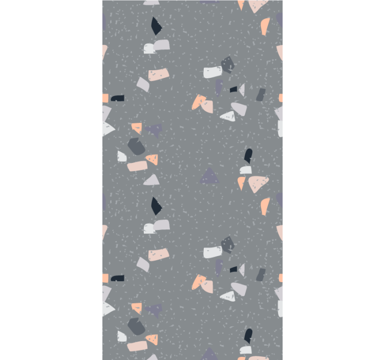 Simple grey terrazzo texture and pattern roller blind - TenStickers