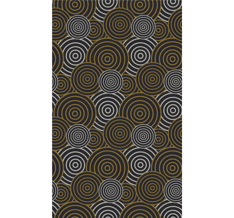Texture and pattern roller blind concentric circle design - TenStickers