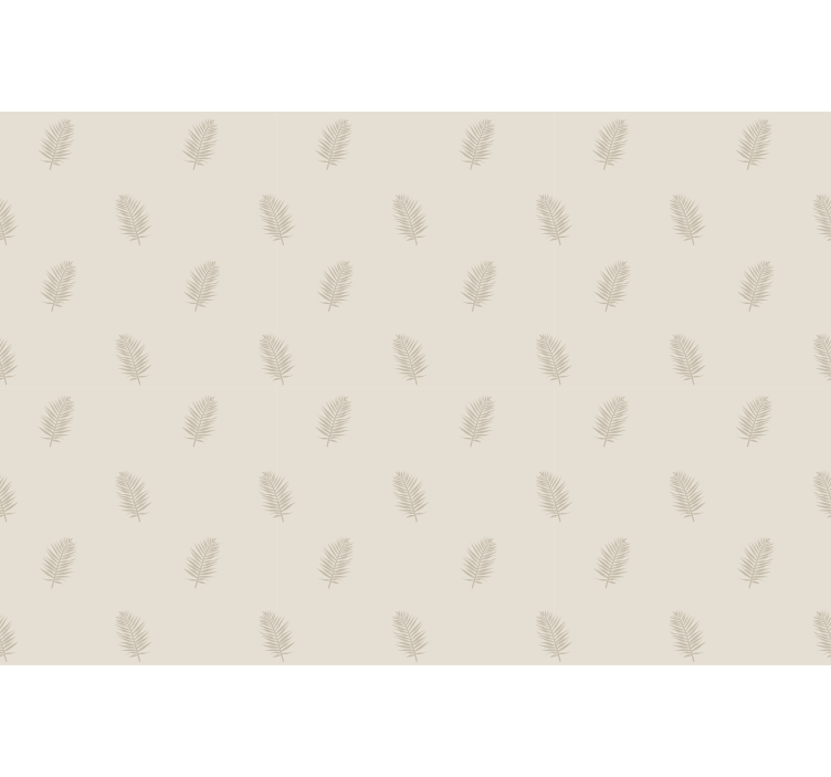 Nordic style leaf vines in beige Nordic blind - TenStickers
