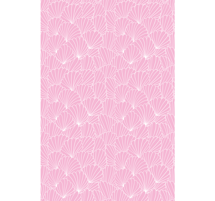 Pink shell pattern animal roller blind - TenStickers