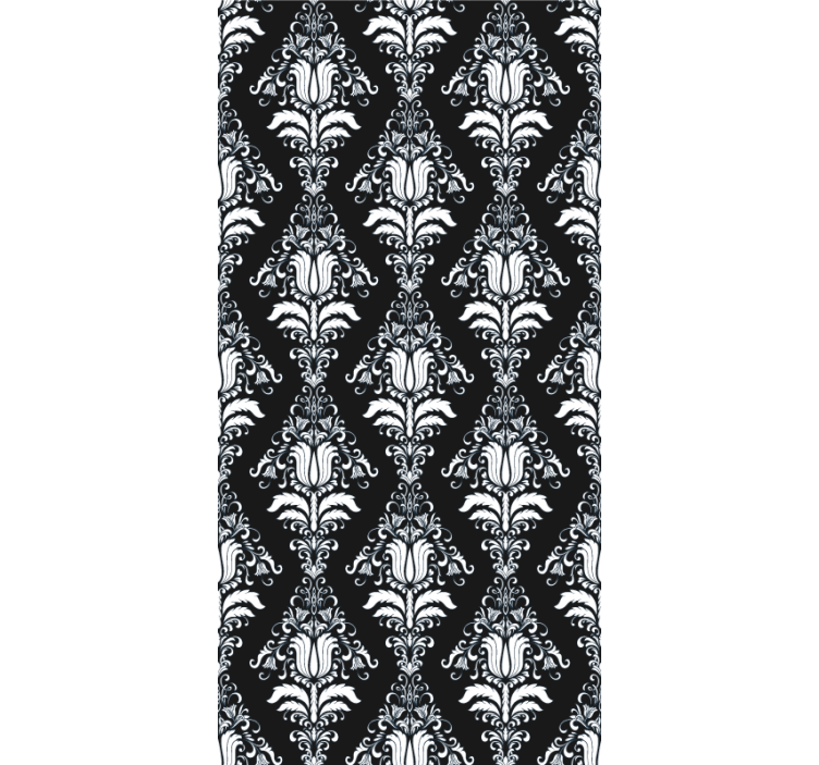 Timeless Botanical Motif elegant roller blind - TenStickers