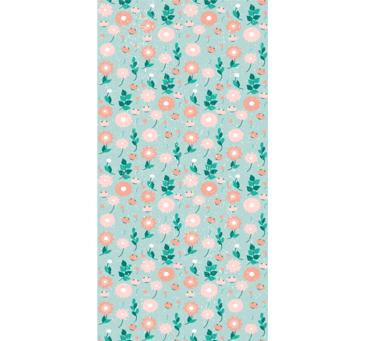 Peach-colored blossoms teenage bedroom roller blind - TenStickers