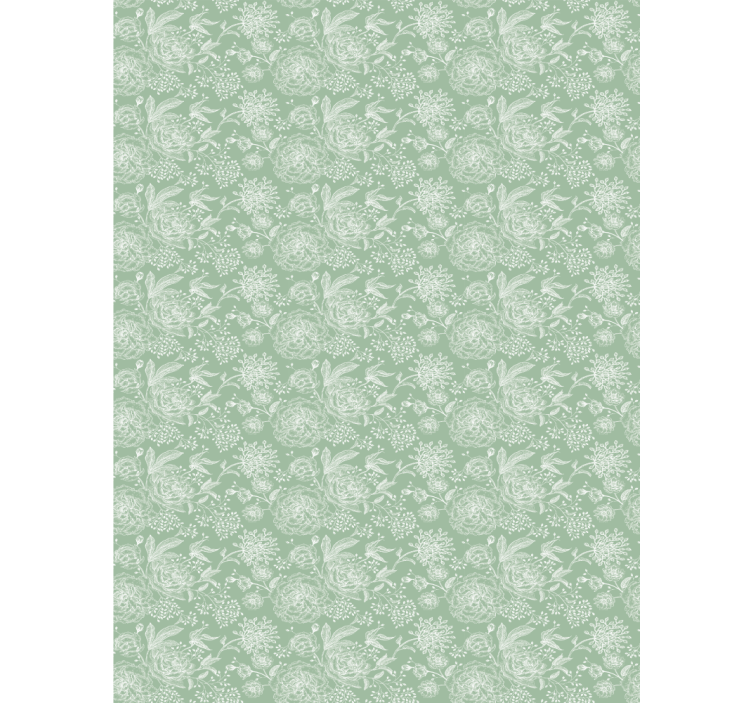 Delicate Plant Elements flowers and plants roller blind - TenStickers