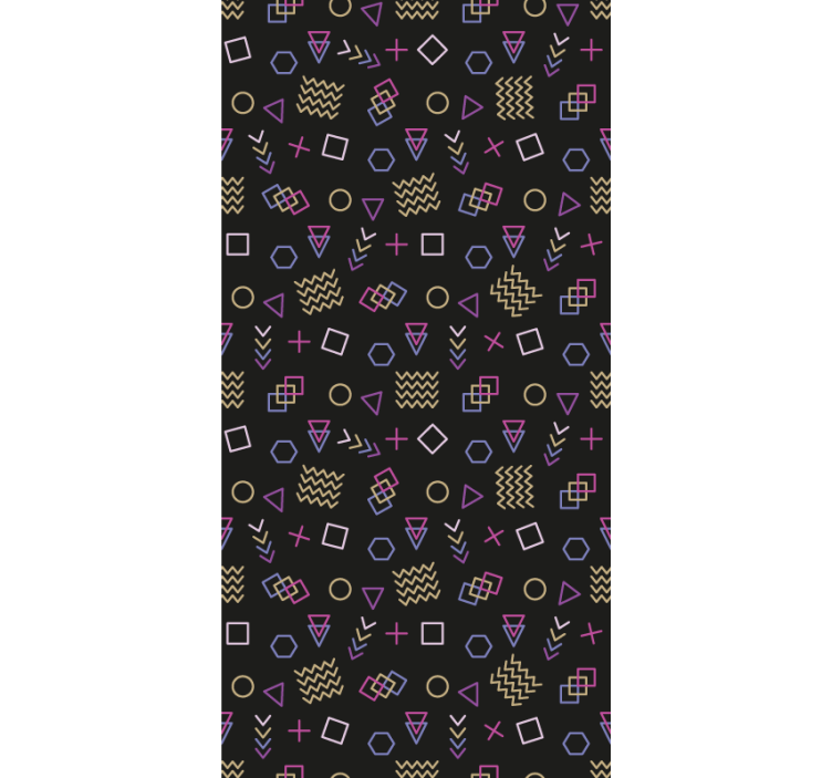 Geometric Form Investigation modern roller blind - TenStickers