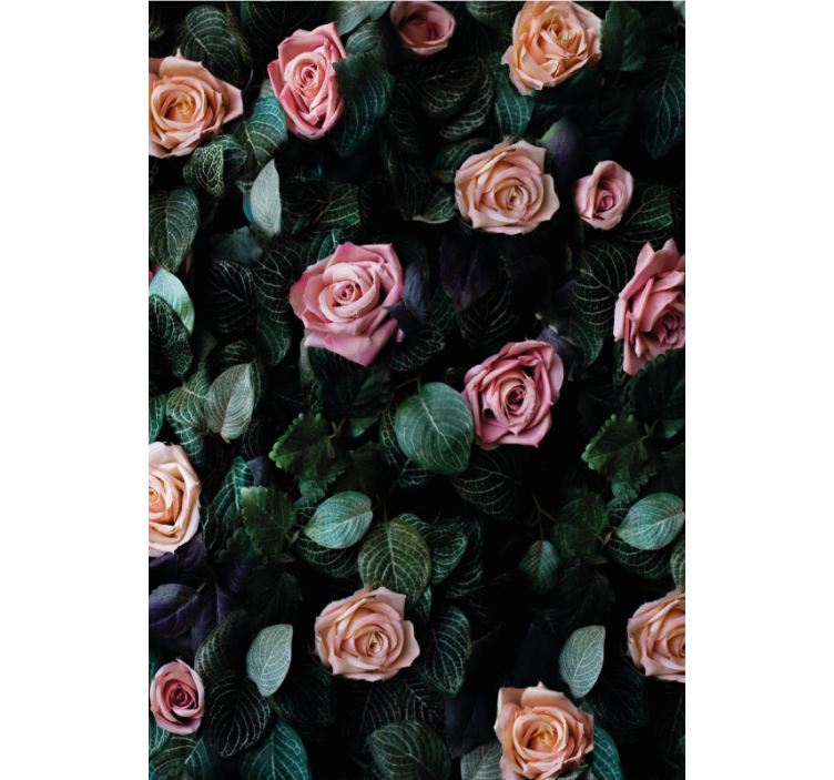 Realistic roses pattern flower roller blind - TenStickers