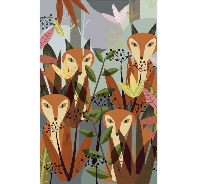 "Watching you" jungle animals Childrens blind - TenStickers
