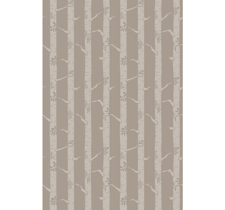 Thin trees Scandinavian pattern Tree blind - TenStickers