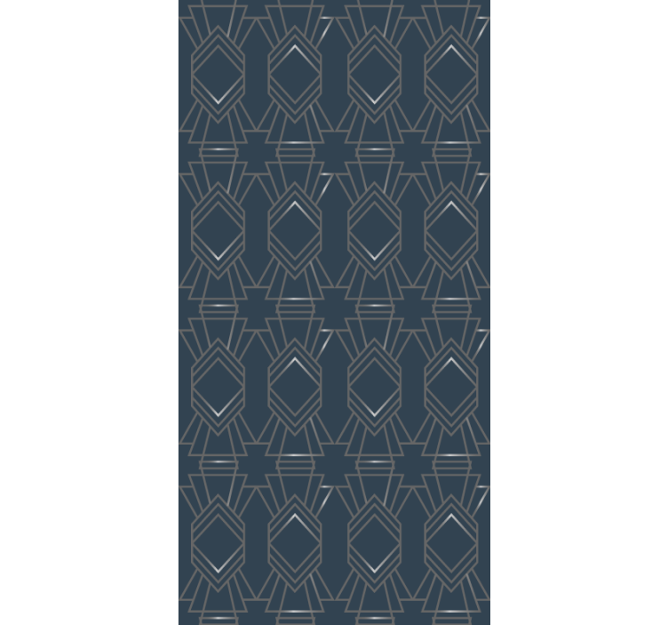 GEOMETRIC SHAPES PATTERN modern roller blind - TenStickers