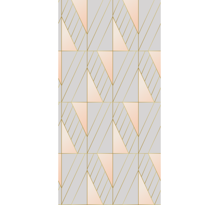 Pink and grey art deco style pattern  blind - TenStickers