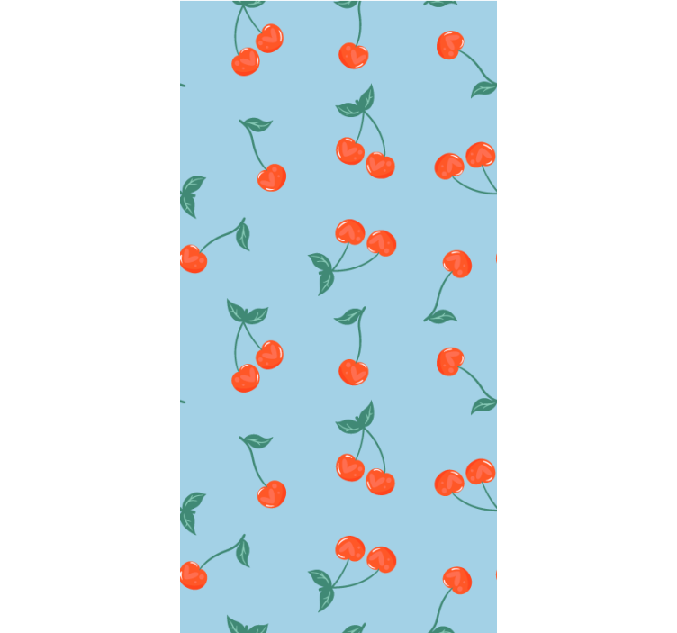 Cherry Sprigs Pattern fruit and vegetable roller blind - TenStickers