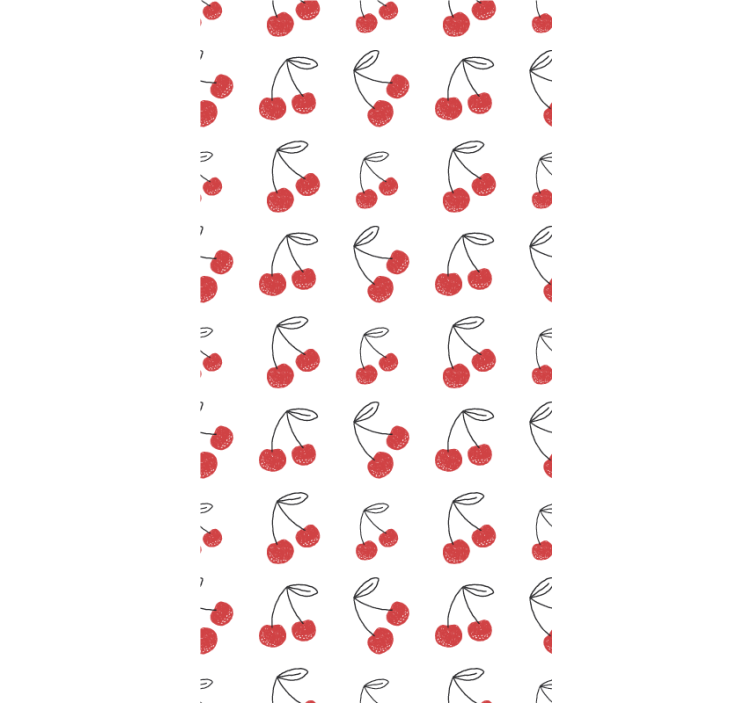 Fruit and vegetable roller blind cherry pattern - TenStickers