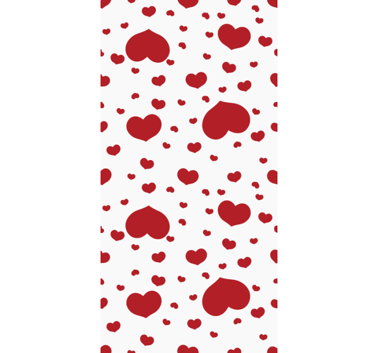 Romantic roller blind with heart pattern design - TenStickers