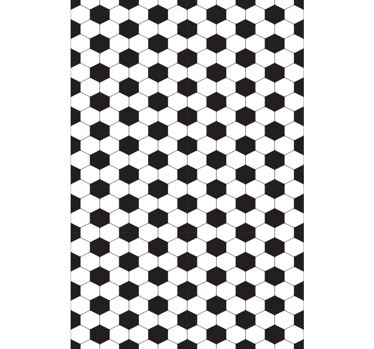 Hexagonal pattern soccer roller blind - TenStickers