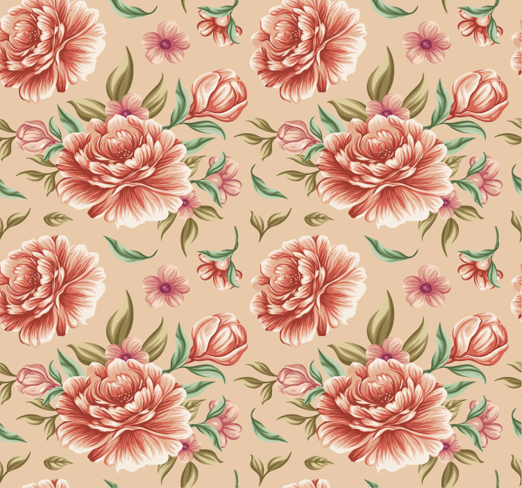 classic flowers bouquet Romantic blind - TenStickers