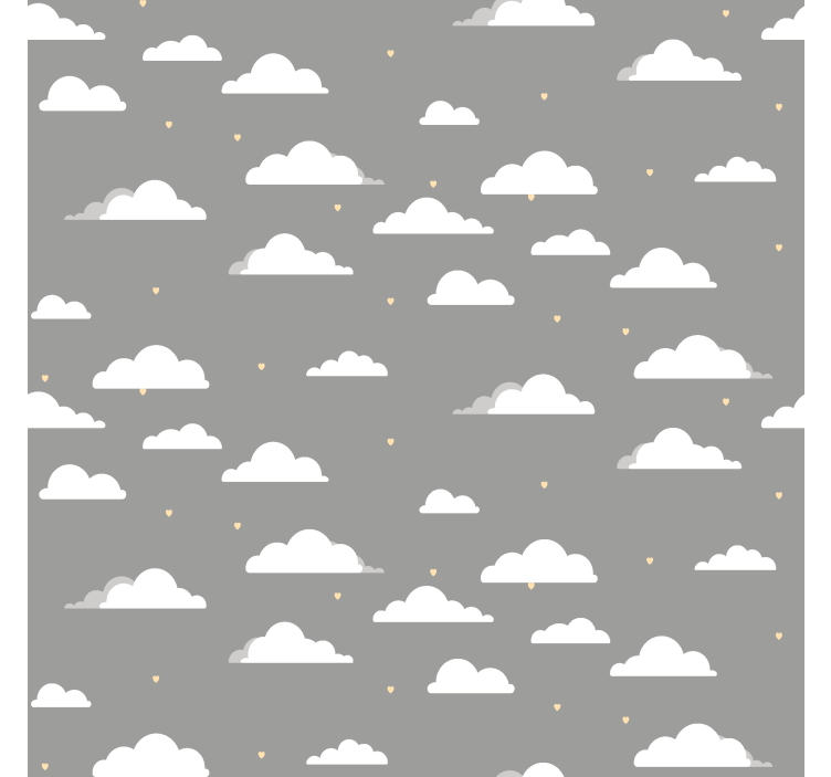 gray pattern Cloud blind - TenStickers