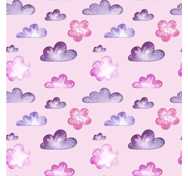 Pink pattern Cloud blind - TenStickers