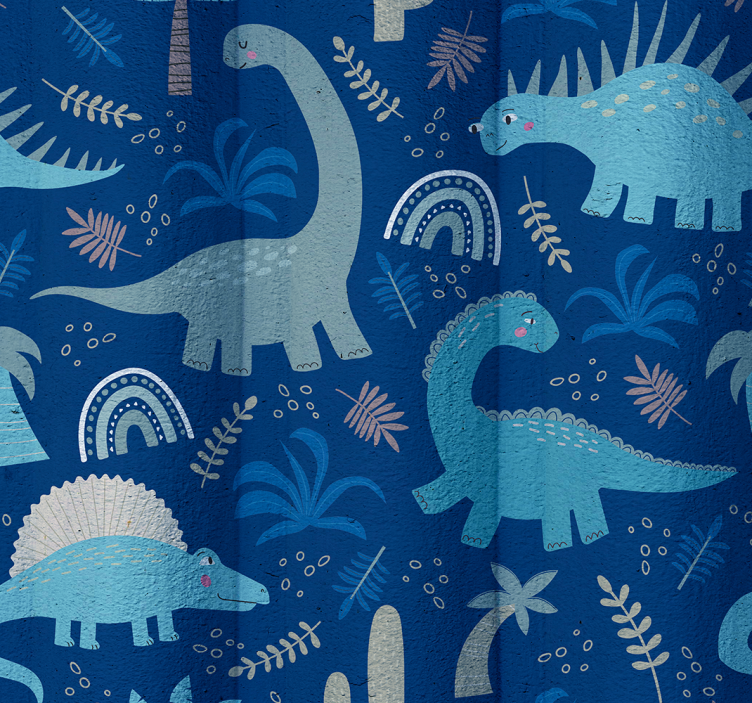 Blue shades dinosaur roller blind - TenStickers