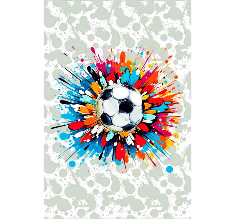 explosion soccer roller blind - TenStickers