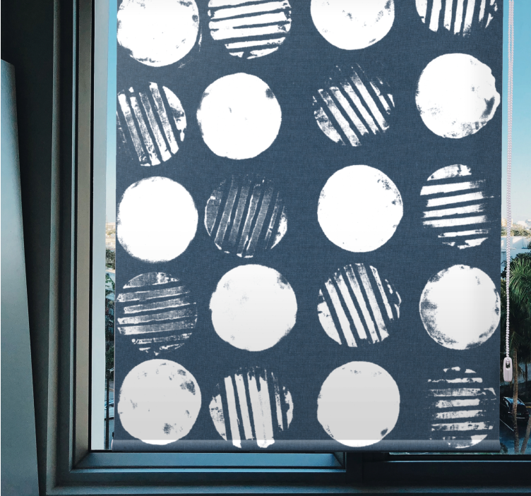 Abstract Circular Patterns texture and pattern roller blind - TenStickers