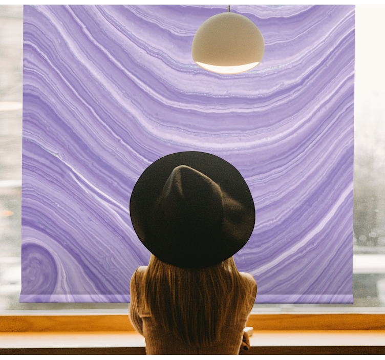 Abstract purple watercolor Master bedroom blind - TenStickers