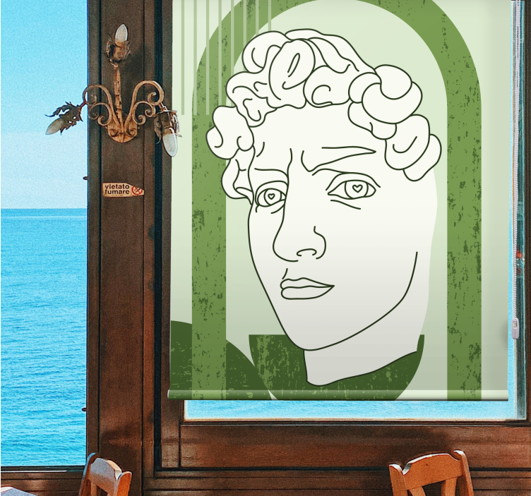 Antique of david in a trendy sty Blind painting - TenStickers