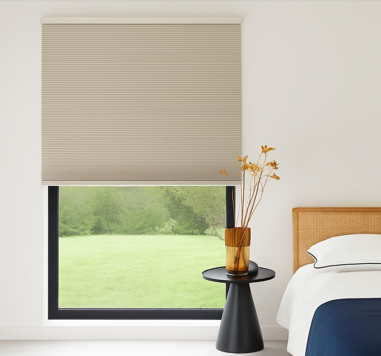 Beige Cellular Shade teenage bedroom roller blind - TenStickers