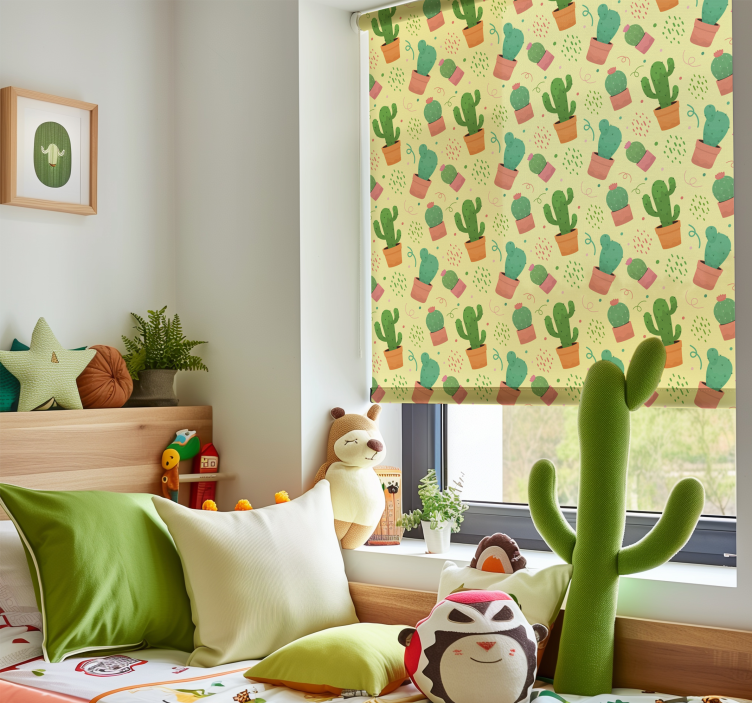 cactus pattern Childrens blind - TenStickers