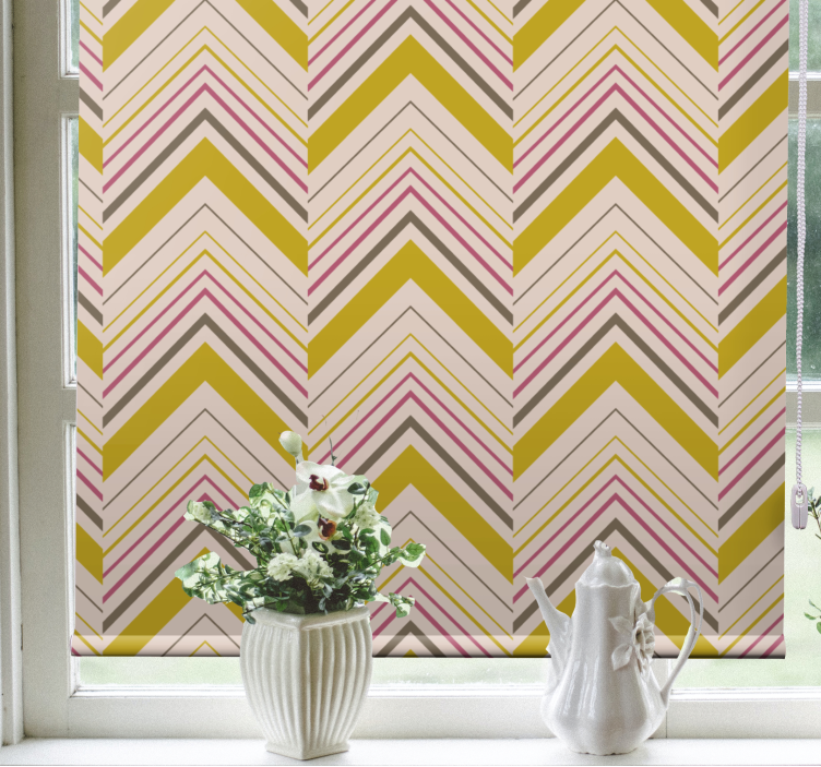 Chevron Patterned Layers texture and pattern roller blind - TenStickers