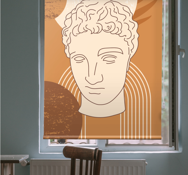 Classic Sculpture Design art roller blind - TenStickers