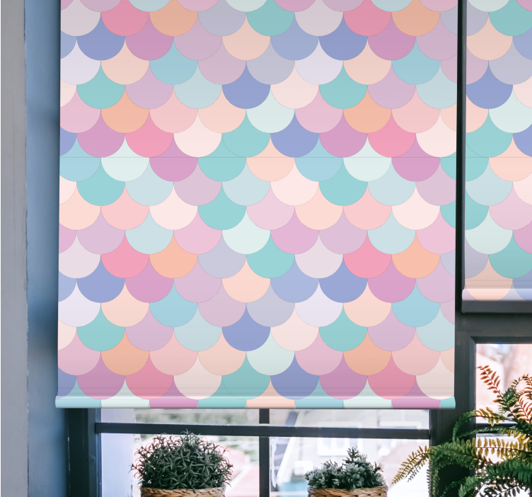 Colorful Scale Patterns texture and pattern roller blind - TenStickers
