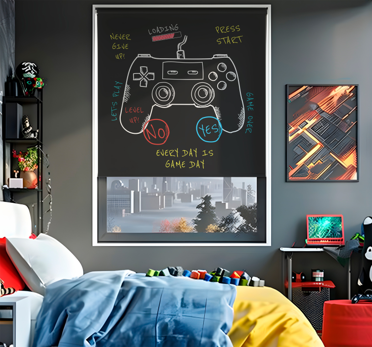 Control buttons explanation Geek blind - TenStickers