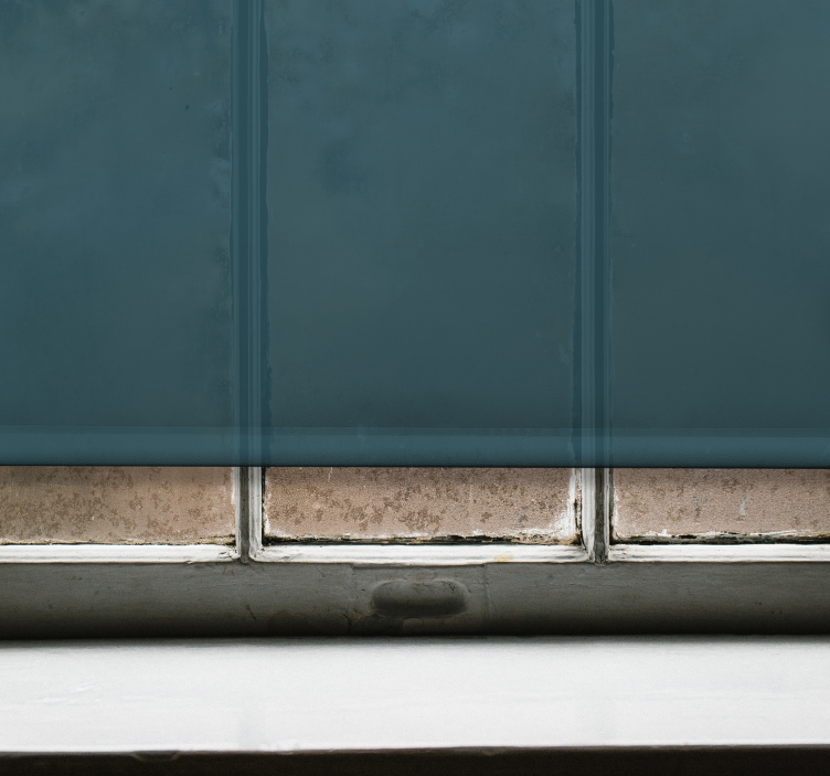 Deep Teal Canvas opaque roller blind - TenStickers