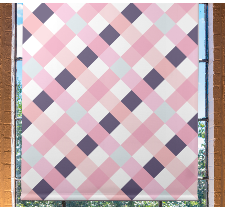 Diamond pattern harmony modern roller blind - TenStickers