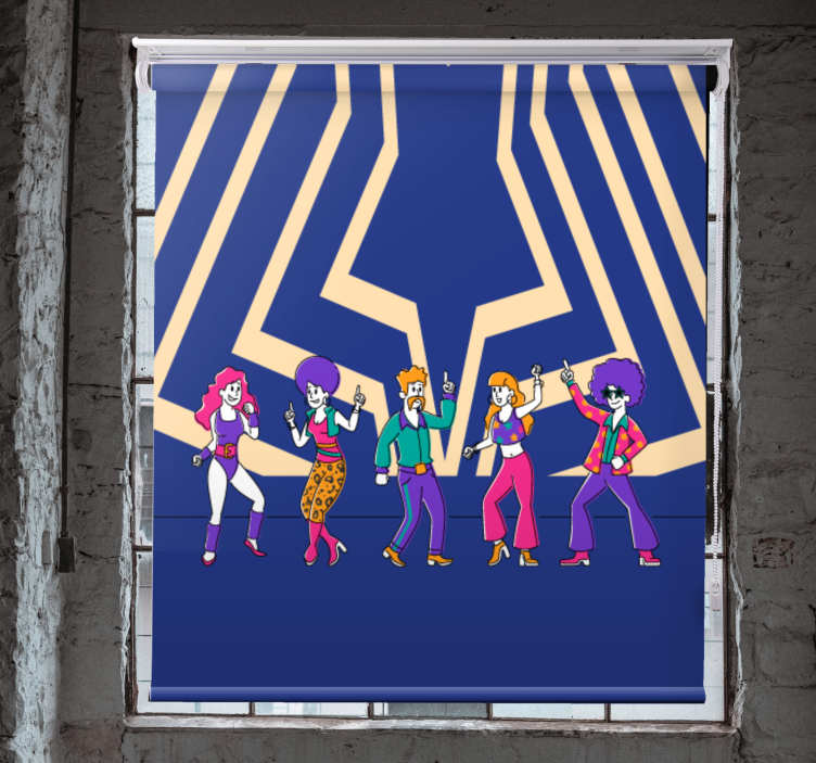 Disco Dance Vibe fun roller blind - TenStickers