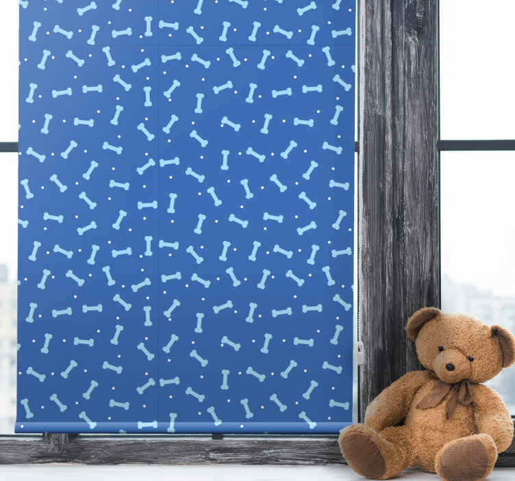 Dog Bone Pattern animal roller blind - TenStickers