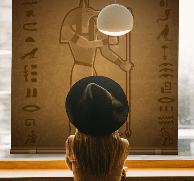 Egyptian God Seth original roller blind - TenStickers