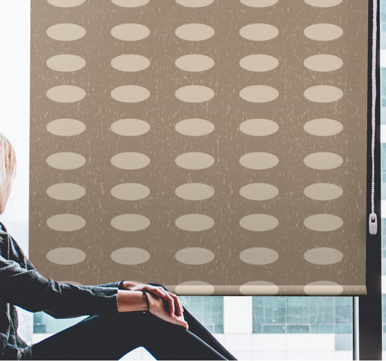 Eloquent Oval Patterns texture and pattern roller blind - TenStickers