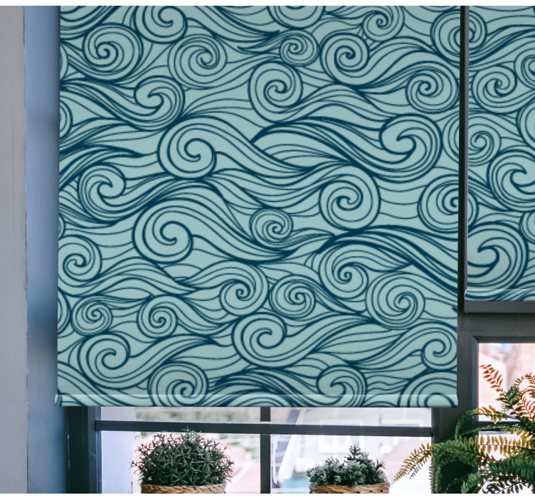 Flowing Wave Patterns texture and pattern roller blind - TenStickers