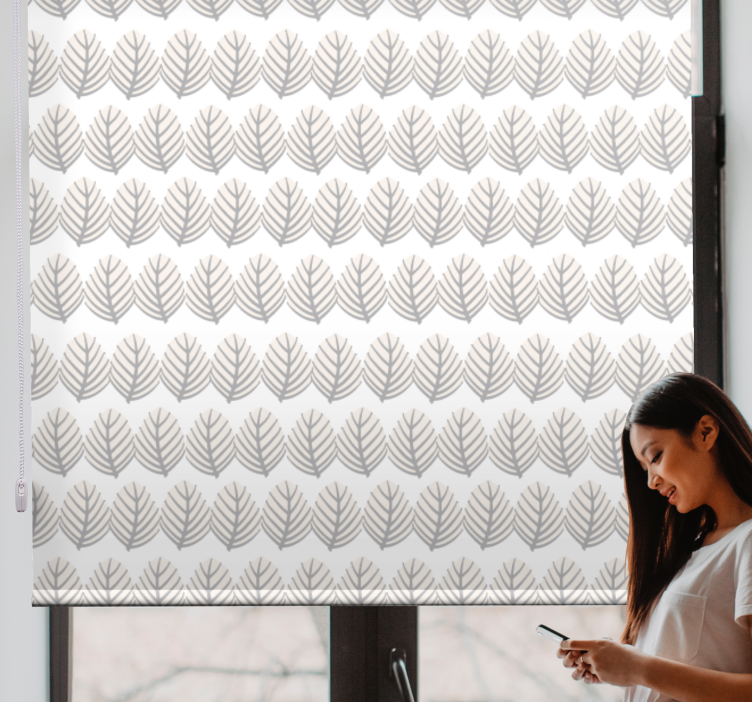 Foliage Motif Arrangement flowers and plants roller blind - TenStickers