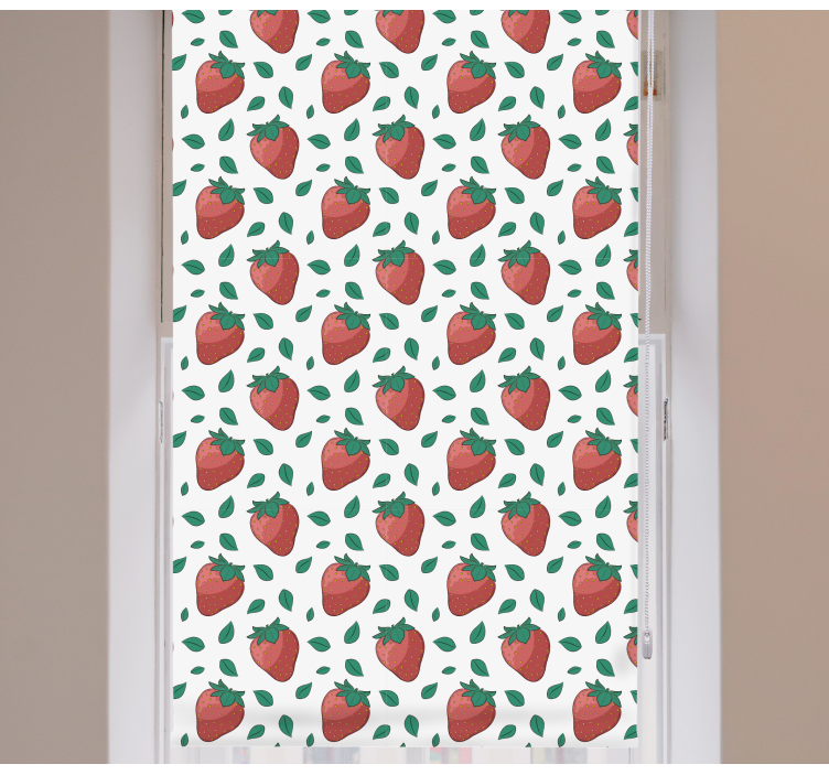 Fresh Strawberry Pattern fruit and vegetable roller blind - TenStickers