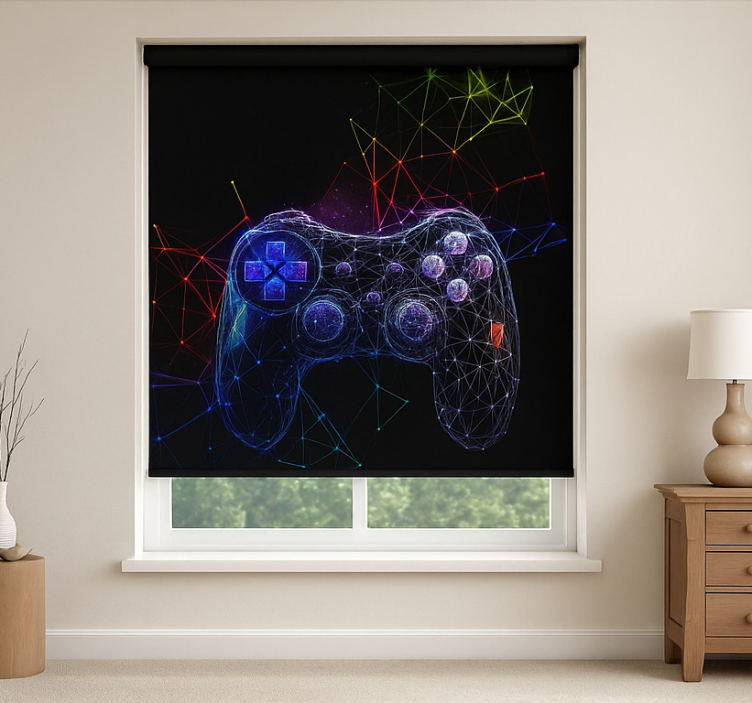 Gaming dna console geek roller blind - TenStickers