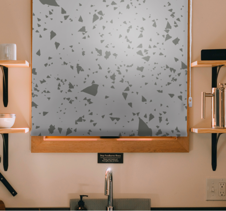 Geometric Fragment Patterns texture and pattern roller blind - TenStickers