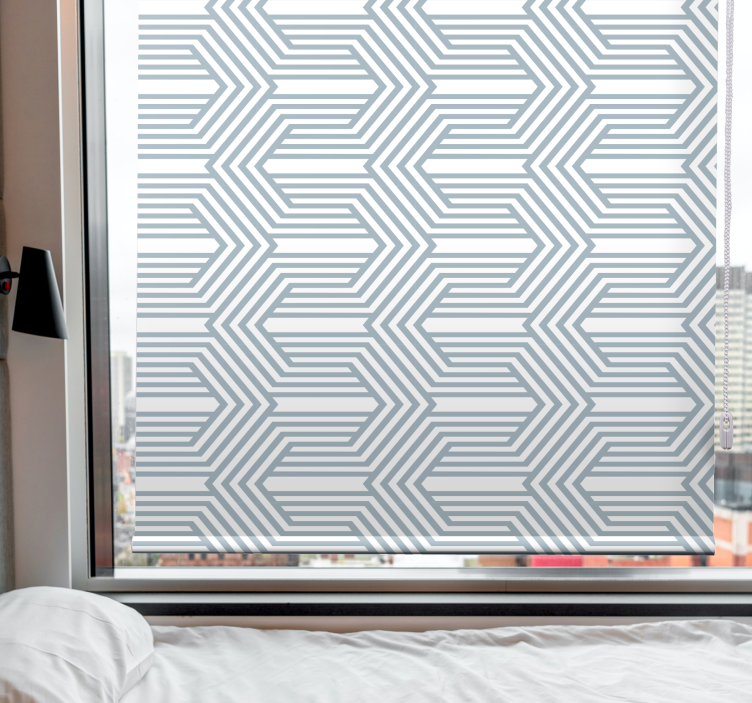 Geometric Line Concept modern roller blind - TenStickers